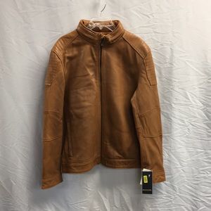 Emanuel Ungaro Brown Leather Jacket Large